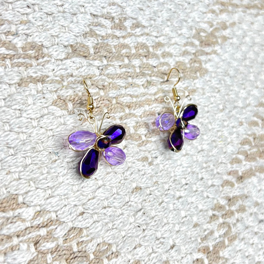 Mariposita Morada Earrings