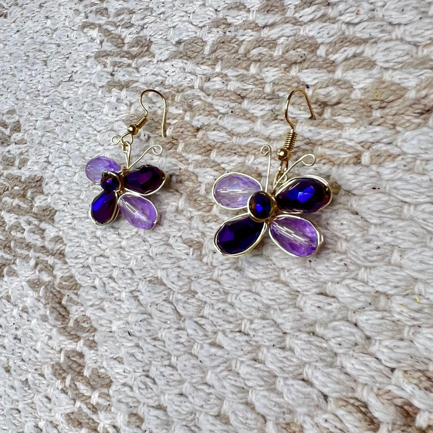 Mariposita Morada Earrings