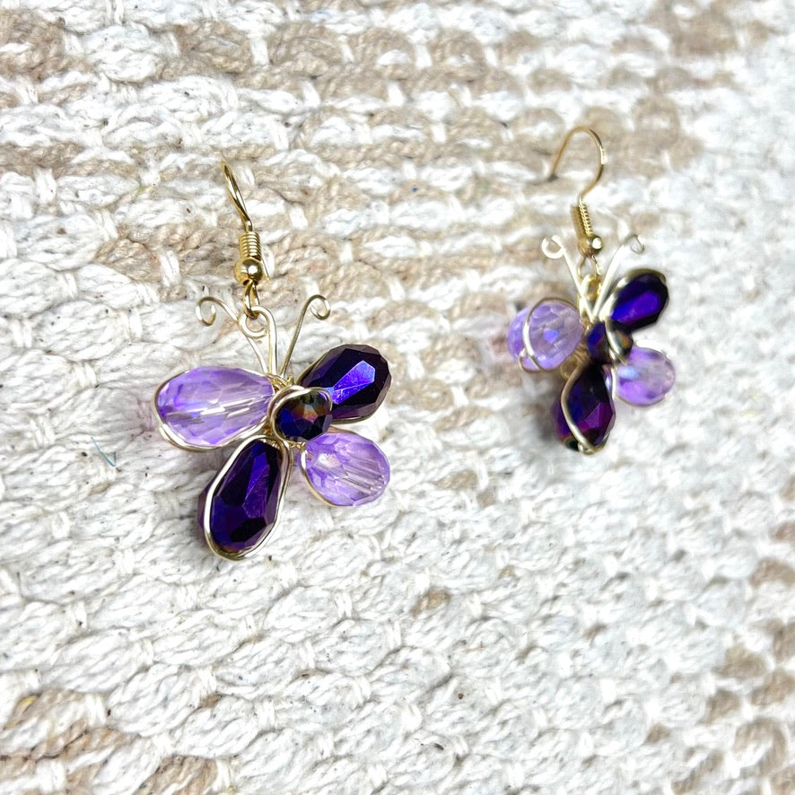 Mariposita Morada Earrings