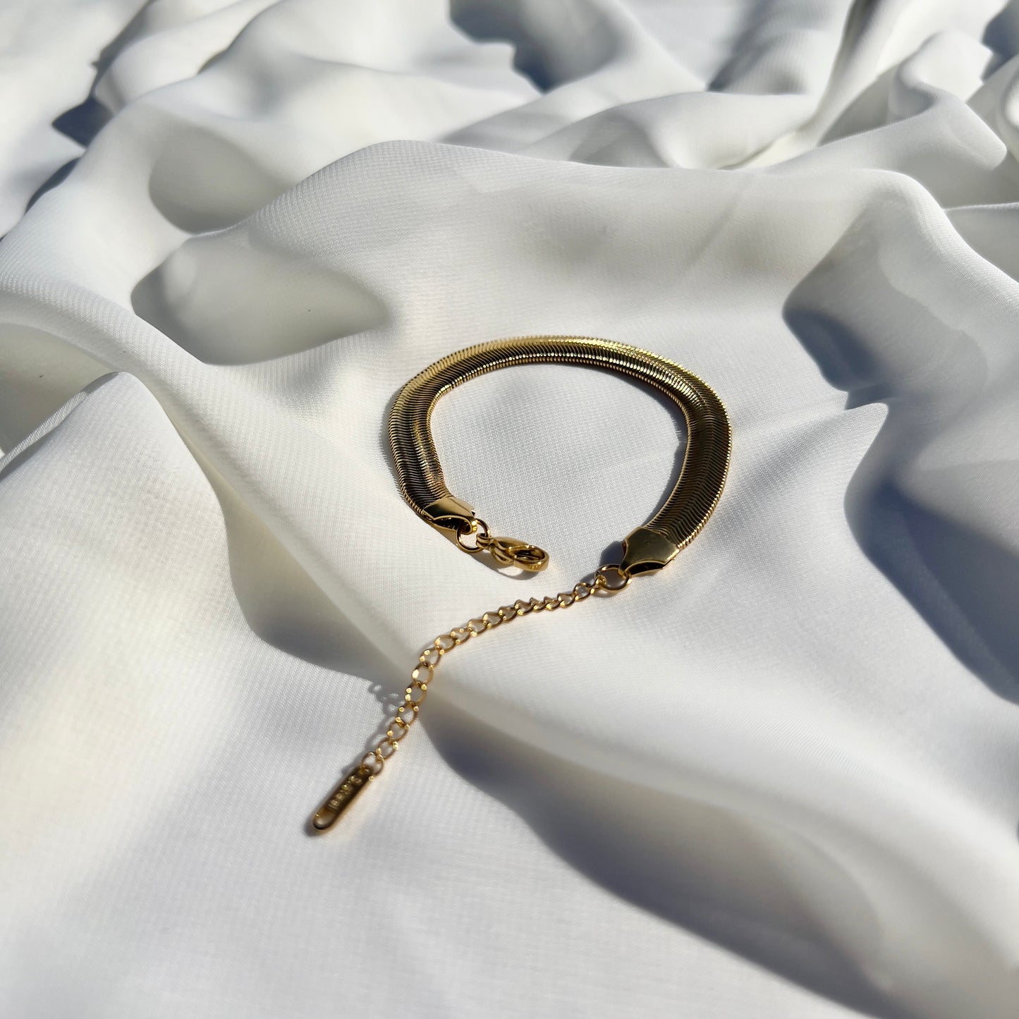 Gold Herringbone Bracelet